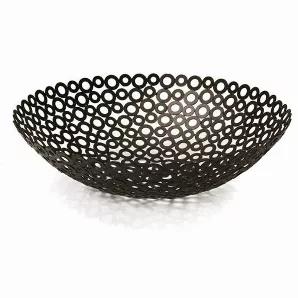 <p>Independence rings true in this bold, recycled iron washer bowl. Artisans working at a Fair Trade organization in India collect each individual iron ring from local repair shops, hand-welding each of the nearly 1,000 connection points. 14" diameter. </p>