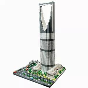 This Architecture Set of The Kingdom Tower is designed to look like the original monument in Riyadh Saudi Arebia, it is composed of 4692 bricks. The set is compatible with micro blocks that are 35% the size of standard bricks. These smaller bricks allow for a much higher level of details in the construction. The bricks are made of ABS for long term dimensional stability. For children 10 years and up. The set is excellent for developing small motor skills, hand eye coordination, problem solving s