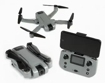 Foldable medium size GPS drone with 2.7 MP camera adjustable from the remote between 90 degrees down to 90 degrees up. The drone hovers precisely, moves accurately, and locks onto satellites fast with 1500 feet range. 3 Return-to-Home modes designed to protect your drone. RTH key on the remote, Low battery and lost signal will bring your drone home automatically. Auto take off and landing - press the take-off button and the drone will take off and hover at 4 feet. For landing just press the butt