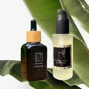 <p>Try them both out and pay less for a premium product.</p><p>Treat your beard to a trip on the mediterranean seas, Fiji style, with our exotic Morocco and Turkish Mint Beard Oil combo pack. Proudly made in Fiji.</p> <p><strong>Note* Our Beard Oils</strong> are paraben free, alcohol free, environmentally friendly and have no artificial colorants.</p>