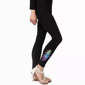 <p>TRUCKIN' LEGGINGS Cotton Lycra Tie Dye Bolt Cut Out Leggings Are In Stock Now!!! This leggings are made of the softest cotton lycra blend, they have plenty of stretch from the lycra. These leggings are so comfy and stylish. The handmade detail gives these leggings personality. You can wear your leggings with long tops....</p> <p>Measurements: Flat and Stretched</p> <p>Small: Waist 28 inches relaxed(38 inches stretched), Length 36 inches, Inseam 27 inches</p> <p>Medium: Waist 30 inches relaxed