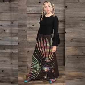 <p>You will rock this maxi skirt!!! Fully detail with hand razor cut and a beautiful embroidered lotus flower. This skirt it's super comfortable with stretchy waist band. We stonewashed it, to give it a vintage look and a softer feel. This skirt looks amazing with you favorite jayli tops....Find Your Bell Sleeve Top <a href="https://www.jayli.com/products.php?product=ROBYN-BELL-TOP-RayonSpandex-Bell-Sleeve-Long-Sleeve-TopandshowHidden=true" target="_blank">Here</a></p> <p>Measurements: Flat and 