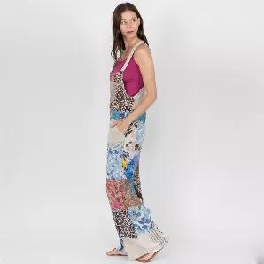 <p>The lightweight cotton patchwork makes these overalls amazing, as each patch is different from overall to overall. They are so comfortable and perfect for these coming hot days.</p> <p>Measurements</p> <p>Small: Waist 36 inches, Length 56 inches, Inseam 26 inches</p> <p>Medium: Waist 39 inches, Length 58 inches, Inseam 27 inches</p> <p>Large: Waist 42 inches, Length 60 inches, Inseam 28 inches</p> <p>XLarge: Waist 45 inches, Length 62 inches, Inseam 29 inches</p>