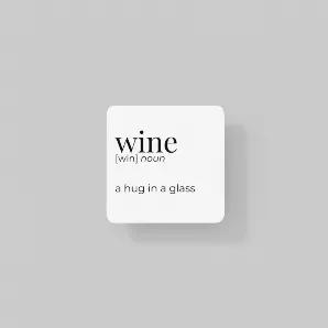 <p>Coasters were one of our most popular items in 2021!</p><p>This is a coaster for your wine. Isn't that great? Grab a while you're at it :)<br></p><p>Order 1 coaster or make it a set, it's up to you :). <br></p><p>Coaster(s) measure 3.5" SQ.</p><h5>The fine print: Wipe clean with a damp cloth, not dishwasher safe. All designs property of Black Cat Bazaar.</h5>
