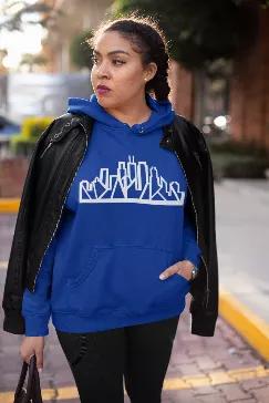 <div class="product-singledescription rte"><p>Soft & comfortable hoodie featuring the iconic Chicago skyline. <br></p><p>Choose between Premium or Standard brands. </p><p><span style="color: #4a2d8e;" data-mce-style="color: #4a2d8e;"><em data-mce-fragment="1">Matching stars go down the right sleeve. If you'd like contrasting stars (like blue stars and a red skyline), or no stars, please note this in the order comments.</em></span><br>Care:<br>- Wash cold, inside out<br>- highly recommend air dry