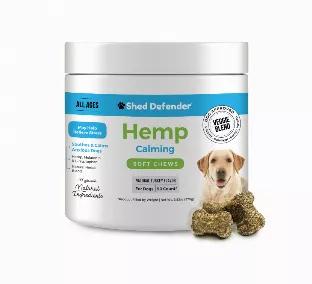 <p>Our Hemp Calming chews are formulated with the highest quality, natural ingredients. This natural remedy may help reduce stress and anxiety; and may help relax and calm aggressive or hyperactive dogs. We boast the highest level of active ingredients compared to our competitors and they TASTE GREAT : the natural Turkey flavor will leave your dog begging for more!</p>

<ul>
	<li>Calms, Soothes and Relaxes</li>
	<li>Relieves Fear and Anxiety</li>
	<li>Lowers stress levels</li>
	<li>Eases A