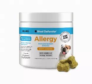 <p>VETERINARIAN APPROVED and RECOMMENDED - Our Allergy and Immune Defense chews are formulated with the highest quality, natural ingredients. Our chews may help support the immune system and help alleviate itchy skin, hot spots, as well as seasonal allergies. We boast the highest level of active ingredients compared to our competitors and they TASTE GREAT : the natural salmon flavor will leave your dog begging for more!</p>

<p>&nbsp;</p>

<p>Helps Relieve Skin, Seasonal and Environmental Al