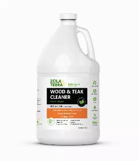 <p><strong>ZOLATERRA WOOD & TEAK CLEANER </strong>is a ready-to-use cleaner that works best when applied at full strength. Cleans teak wood furniture in one application without any odor, gloves, or special handling. </p>
<ul>
<li>Plant-Based Formula</li>
<li>Safe for Skin<br>
</li>
<li>No Harsh Chemicals</li>
<li>
<span>Near Zero VOCs (volatile organic compounds); Can be used in an Enclosed Space</span><br><span></span>
</li>
<li><span>Non-Flammable, Non-Hazardous, Non-Corrosive</span></li>
<li>