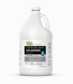 <p><strong>ZOLAFINISH STAINLESS STEEL CLEANER </strong>goes on wet to clean and remove grease, oil and odors from stainless steel leaving a fresh, clean surface. Eliminates greasy floors from overspray of oily polishes and does not collect airborne lint after use.  It cleans and removes grease, oil and<span class="Apple-converted-space"> </span>odors from stainless steel surfaces without gloves or special handling. Restores the original stainless steel finish, eliminating the need for cleaner an