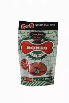 A safe and healthy treat for any size dog. Our sweet potato bones are soft an mallaible; great as a training treat or just as a quick snack. Sweet Potatoes are a great source of protein, fiber, vitamins, amino acids and antioxidants; which our essentail part for a helathy balanced diet for your pet. These treats are 100% all natural, free of any ingredients that could be harmful to your dog. 