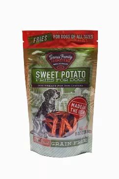 A safe and healthy treat for any sized dog. Our sweet potato fries are small, soft and chewy and a perfect quick snack. Made of 100% all natural sweet potato, free of any ingredients that could be harmful to your pet. Sweet Potatoes are a great source of protein, fiber, vitamins, amino acids and antioxidants; which our essentail part for a healthy balanced diet