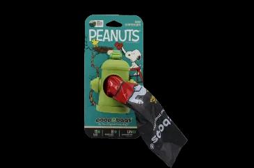 <p>Clean up after your furry friend in a sustainable way with our Peanuts waste bags from <b>The Original Poop Bags</b>. These exclusively licensed pet waste bags are made out of USDA BioBased materials, with a minimum of  38% plant material. The poop bags are large enough to allow pet parents to tie and seal them. They are also thick and leak proof to stand up to whatever your paw-tner leaves behind. Make picking up a bit more fun with Snoopy and The Gang!</p> <br>
<ul>
<li>Patented leash dispe