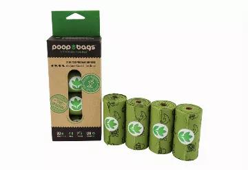 <p>The Original Poop Bags 60 count pack contains 4 rolls of 15 poop bags, for a total of 60 compostable bags. The rolls fit most any leash dispenser. This product is made with Plants (P), and a portion of sales supports the Jane Goodall Institute ( JGI). JGI is a global community conservation organization that inspires people to conserve the natural world we call to share and improve the lives of people, animals, and the environment. Everything is connected - everyone can make a difference. </p>