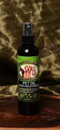 Beauty By Benjamin Rosemary & Lavender Pet Oil. This oil is formulated to keep your pet's coat moisturized all the while eliminating fleas and ticks.