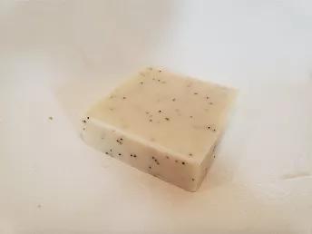 <p>Cold process body soap.  Size: 1.5"x3".</p>
<p>Ingredients: water, olive oil, shea butter, coconut oil, grape seed oil, sodium hydroxide, castor oil, mango butter, natural pigment and phthalate free fragrance.</p>
<p> </p>
<p>Weight: 3oz</p>
<p> </p>