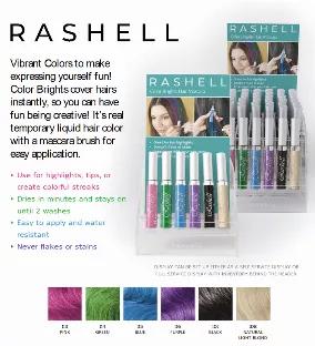 36 pieces of 6 shades. 6 free Testers, one free Color Bright Display. Header card included. Offered in 0.30 FL OZ size. 36 pc Display great for retailing sales!               