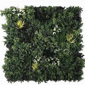 <p>Easy to install and designed with some of the quality UV-protective material on the market, this is next-level artificial greenery that you can customize to whatever size you desire.</p>
<p>No green thumbs required. Just maintenance-free foliage you?EUR(TM)ll absolutely love.</p>
<strong>EXCELLENCE IN EVERY PANEL</strong> <h3>?EUR~Greenify your boring walls once and for all ?EUR" with the fake living wall you never knew was fake?EUR(TM)</h3>
<p>Create that lush vertical garden you?EUR(TM)ve d