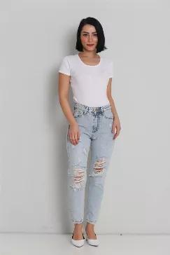 Street Jeans Waist Casual Trousers
