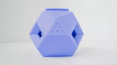<meta charset="utf-8">
<p>- <span data-mce-fragment="1">Modern treat dispensing dog puzzle</span><br><span>- Place in treats or kibble from the top and bottom flaps, and then as your dog plays, the holes on the sides dispense the treats gradually.</span><br><span>- Rubber-like material keeps hardwood floors and fragile furniture from getting scratched, while staying durable to doggy jaws.</span><br><span>- This is </span><b>NOT</b><span> a chew toy. </span><b>Supervise your dog while playing.</b