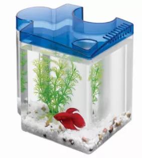The Aqueon Betta Puzzle Kit is an interlocking half-gallon aquarium kit with an eye-catching, colorful design. Includes decorative gravel, a small plant, and samples of betta food and Betta Bowl Plus water conditioner. 