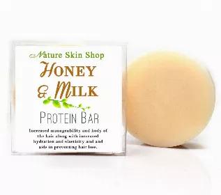 If your hair is lacking body, moisture, resilience, shine, length, or gloss, this Honey & Milk Conditioner Bar might just be what it is missing. Introducing the Honey and Milk Protein Conditioner Bar, a unique way to condition your hair using natural ingredients. If your hair is lacking body, moisture, resilience, shine, length, or gloss, milk proteins might just be what it is missing. Our bar is made with a high concentration of milk protein to nourish and strengthen your hair, while honey lock