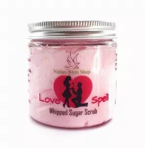 Sugar Scrub Soap Whipped Cream is a scrub, cleanser and moisturizer in one! A moisturizing and cleansing scrub, this revitalizing soap is infused with sweet almond oil and sugar for a lightweight and non-greasy sugar scrub. Gentle enough for every day use! Moisturizing and cleansing, this fluffy whipped soap is infused with luscious sweet almond oil, and sugar to rejuvenate skin and eliminate impurities, leaving a soft smooth finish Exfoliating can soften your skin and allows a fresh layer of sk