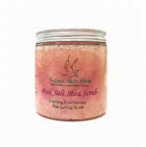 The Pink Himalayan Salt and Shea Scrub is the perfect exfoliate for sensitive skin. The natural ingredients are known to soothe and protect skin while removing dead cells. The light lavender scent is clean, fresh, and calming. Grape seed, Jojoba, and Vitamin E work together to create a healing complex that aids in the regeneration of skin cells, leaving your skin feeling smoother, softer, and cleaner than ever before.