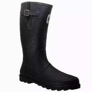 Show your Case IH pride with these black rubber rider boots, perfect for wet days in or out of the saddle. Whether you're riding out in the rain, mucking stalls or just knee deep in mud, these boots will help keep your feet comfortable and dry.