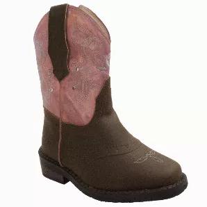 Classic western styling with modern light up touch. These boots feature easy pull on straps, light up upper, and traction sole. Zipper added for quick on and off.