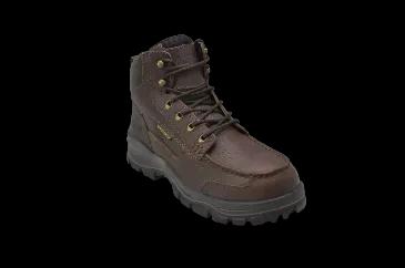 This all purpose work boot features the classic looks of a moc toe while having all the features you need. Genuine full grain tumbled leather gives it a classic look while a waterproof membrane will keep your feet dry.