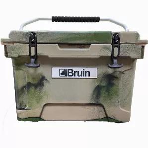 These Bruin coolers are built tough! Designed to keep your cold items the coldest, without breaking the bank! Backed by a 5 year manufacturer warranty against any and all manufacturer defects, you rest easy knowing your catch will stay fresh and your drinks will stay cold.<br>
<br>
<p><strong>Exterior Dimensions: 21"L x 13.5"W x 14.5"H<br>
  Interior Dimensions: 15.75"L x 8.5"W x 10.5"H<br>
  Empty Weight: 16.12 lbs</strong><br>
  <br>
  Features:<br>
</p>
<ul>
  <li>Holds Ice 7+ Days!</li>
  <l