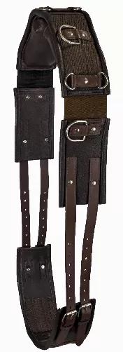 From the original Gatsby. This surcingle is constructed of durable Leather. These surcingles are traditionally used as a lunging aid or for use when ground driving. A must have item for any training or lesson barn. Adjusts from 60" to 80".
