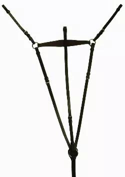 Beautifully crafted from supple, pre-conditioned leather. It is fully adjustable has a ring at the center to attach draw reins and other training tack, all the hardware is made of stamped steel and it is nice enough for showing yet can be used everyday.