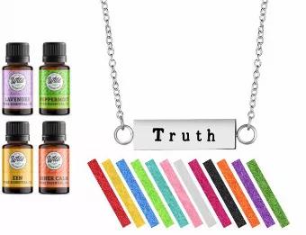 <li>Wild Essentials aromatherapy necklace diffuser gift sets are m<span class="a-list-item" data-mce-fragment="1">ade with a hypoallergenic, surgical grade 316L stainless steel pendant and an adjustable 24" chain. Also includes 4 100% pure essential oils and 12 vibrantly colored, premium refill pads. </span>
</li>
<li><span class="a-list-item"></span></li>
<li><span class="a-list-item">Aromatherapy On the Go: Great for school, work or anywhere in between, our essential oil necklace allows you di