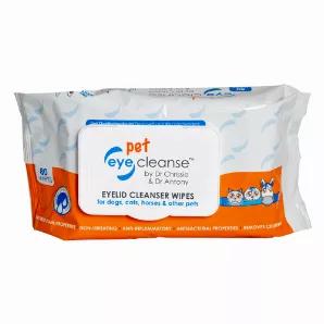 Designed by Dr Chrissie and Veterinary Ophthalmologist, Dr Antony Goodhead, the easy to use and effective pet eye cleanse(TM) wipes help remove tear stains, discharge, allergens and debris around the eyes of dogs, cats, horses or any other animals.  The gentle non-irritating formula utilizes soothing chamomile, which has anti-inflammatory and antibacterial properties keeping fur babies' eyes healthy and clean. Nontoxic, paraben free, cruelty free, vegan and clean, the number one brand in South A