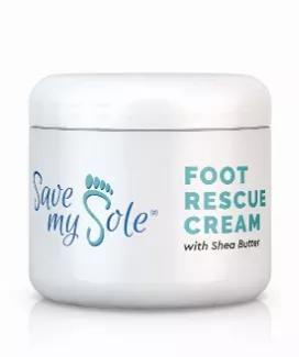 Your feet deserve a treat!  Rescue them from dryness, cracking, rough heels and tension with SAVE MY SOLE by PEAK 10 SKIN(TM).<br><br>Menthol and Eucalyptus serve as the two main active ingredients.  Both of these ingredients emit a soothing aroma during application while providing a cooling and refreshing sensation on contact, that immediately begins to ease irritation.<br><br>Pure unrefined Shea Butter is infused into this healing formula due to its abundant nourishing benefits.  The Shea Butt