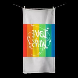 Specially knitted towels which is on one side 100% Polyester which can be fully sublimation printed while the back side is from 100% cotton to dry yourself.<br><br>Fabric: 50% Cotton, 50% Polyester<br>Weight: 350gsm<br><br>Sizes <br>(S) Guest (30x50cm / 11.8"x19.6") <br>(M) Hand (50x100cm / 19.6"x39.3") <br>(L) Bath (70x140cm / 27.5"x55.1")<br>(XL) Beach (100x190cm / 39.3"x74.8")<br><br>Your products will be printed with love, and securely packed and shipped with care within 3 - 5 business days 