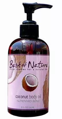 <h6>Description</h6><p>Coconut Oil powerfully nourishes and moisturizes skin and hair. Use to minimize fine lines, reduce the appearance of pores, heal damaged skin, remove even stubborn makeup, and soothe skin itchy from psoriasis and eczema. <span>Naturally unscented. </span></p><p>8 oz pump bottle.</p><h6>Ingredients</h6><p>Fractionated Coconut (Cocos nucifera) Oil. </p>