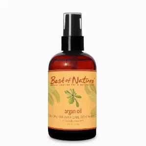 <h6>Description</h6><p>Argan Oil is a miracle oil which helps protect, soften and moisturize hair and skin. It is one of the richest sources of Vitamin E in the world and contains a large percentage of unsaturated fatty acids and anti-oxidants. Prevents premature aging, reducing wrinkles by restoring the skin's natural hydro-lipid layer, and breathes new life into dry, lifeless hair. <span>Naturally unscented. </span></p><p>Available in 4 oz Treatment Pump or 8 oz Pump Bottle.</p><h6>Ingredients