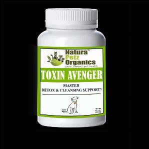 <p> TOXIN AVENGER MAX* MASTER DETOX and CLEANSE FOR DOGS AND CATS*</p><p> The liver and kidneys manage the majority of your pet's toxin elimination process. Antioxidants can assist the liver in this process, and TOXIN AVENGER may help offer gentle but effective cleansing support to help remove toxins, toxicants and other pollutants from the animal body found in the blood, tissues, organs, cells and cell lining.</p><p> TOXIN AVENGER MAX* may also help remove inorganic compounds, synthetic derivat