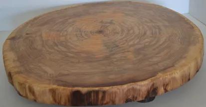 <p>Large Live Edge Log Slice slab with <strong>NO bark</strong>, hand crafted by us here in the Western Mountains of Maine with Balm of Gilead Logs. Has 4 log legs.</p><p><strong>Great for Charcuterie board, Cake Stands, Cutting Boards, Serving Platters or Center Pieces</strong></p><p><strong>The Log Slices are 1 1/2" to 2 1/2" Thick</strong></p><p><strong>The Log Legs are 1 1/2" long.</strong></p><p>Kiln Dried Log Slice, that won't Crack, Mold.<br></p><p>Hand rubbed Food Safe Finish with Minera