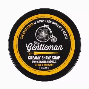 <p>This creamy shave soap infused with aloe, radish root, and myrrh delivers a clean, close shave. Not your typical shave soap- softer, creamier, and richer for improved razor glide and superior moisturizing properties. Use with a shave brush and bowl, or lather a small amount in the palm of your hand. Light and fresh citrus and mahogany scent is understated yet captivating  just like you. </p>
<p>Vegan, Cruelty-Free, Gluten-Free</p>
<h4>Ingredients</h4>
<p>Deionized Water, Sodium Cocoyl Isethio