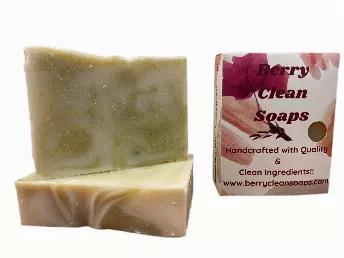 This is an invigorating and refreshing Peppermint scented soap. Enjoy this minty fun soap that was made with quality ingredients like coconut olive, peppermint oil fragrance and soybean oil.<br> This is a cold process soap and contains natural glycerin which helps to naturally moisturize the skin. Renew, relax and replenish your skin with this creamy lathering soap with medium size bubbles that will leave your skin feeling silky. Make shower or bath time even more fun!<br> Height: 3" Width: 2.5"