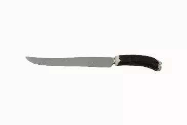 Horn Handle  Naturally Shed Dark Handle Steak Knife  Stainless Blade