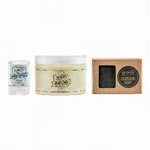 <p><span style="font-weight: 400;">The perfect bundle to help soothe and reverse Eczema. 100% organic and all-natural ingredients, detoxifying properties, and soothing relief from dry, itchy, and flaky skin. The products in this toolkit were chosen specifically to help treat symptoms and flare-ups of dermatitis. Here's a peek inside and how you might use each product:</span></p><ol><li style="font-weight: 400;"><b>Clean skin morning and night. </b>Y<span style="font-weight: 400;">ou'll use the c