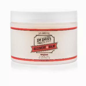 <meta charset="utf-8"><p>Dr. Doug's Organic Recovery Balm helps your body recover the natural way. Soothing Arnica Montana sunflower cream is combined with magnesium chloride salts found in seawater to provide pain relief and reduce muscle soreness. In addition to its healing properties, our Recovery Balm works as a moisturizer, repairing and replenishing the skin to improve skin quality.</p><p> </p><ul><li>Reduces bruising, swelling and soreness</li><li>Helps with joint pain, stiffness, body ac