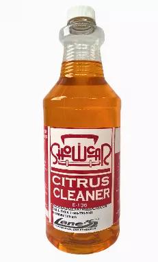 Multi-Purpose Cleaner Helps You Get The Job Done Faster And More Effectively Interior/Exterior Cleaner Trigger Sprayer Included With 16oz and 32oz Cleaning your vehicle is just as important as vehicle maintenance. Lane's provides a professional citrus cleaner designed to save you time, while cleaning your vehicle safely and effectively. Great orange smell!! Citrus Cleaner is a concentrated, versatile cleaner that will make cleaning your vehicle a breeze. Use this citrus cleaner in conjunction wi
