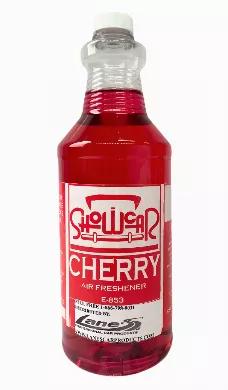 <br> Pleasant Cherry Smell Water Based Scent Trigger Sprayer Included With 16 oz And 32 oz Sizes Cherry scent is a fresh smell fragrance for your automobile's interior. Achieving the cherry smell is easy with Lane's. Our cherry scent is safe for all car interiors and works immediately upon application. If you like the smell of Cherry then this car freshener scent is for you. Directions: Spray Cherry scent full strength on carpets, in vents, under dash and seats. <br> 