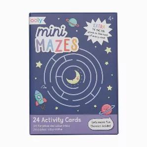 If you've got a little puzzle master on your hands, then you'll definitely want to get this maze book. OOLY's Mini Mazes Paper Games feature 24 different designs, so each one is its own little brain teaser. Even better, every mini page features tic-tac-toe on the back so... let the games begin!<br>o 1 Mini Mazes Paper Games<br>o Includes 24 mazes<br>o Each page features a differently designed maze<br>o A tic-tac-toe game is on the back of every page<br>o Suitable for ages 4 and up