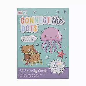 OOLY's connect the dots book is the perfect gift for any budding artist. It's filled with 24 sheets of different drawings--with everything from cupcakes to dinosaurs.  And on the back of each sheet is a bonus game of tic-tac-toe so your kiddo is ensured an afternoon of fun!<br>o 1 set of connect the dots activity cards<br>o Includes 24 drawings<br>o Each page features a differently designed theme<br>o A tic-tac-toe game is on the back of every page<br>o Suitable for ages 4 and up